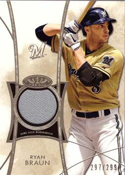 Ryan Braun Game Worn Jersey Card