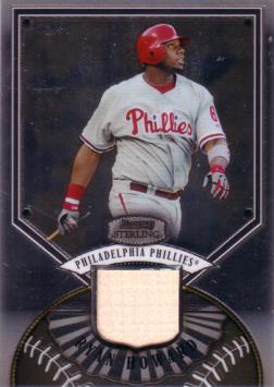 Ryan Howard Game used Bat Card