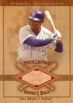 Tony Gwynn Game Used Bat Card