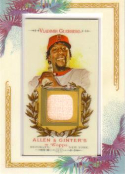 Vladimir Guerrero Game Used Bat Card