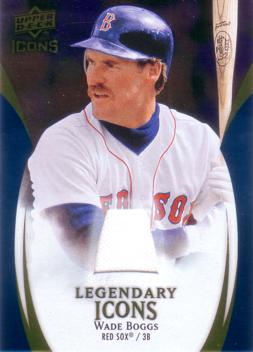 Wade Boggs Game Worn Jersey Card