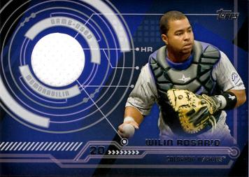 Wilin Rosario Game Worn Jersey Baseball Card