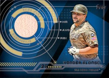 Yonder Alonso Game Used Bat Baseball Card
