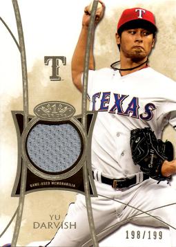 Yu Darvish Game Worn Jersey Card