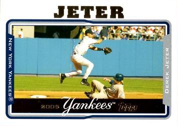 2005 Topps Derek Jeter Baseball Card
