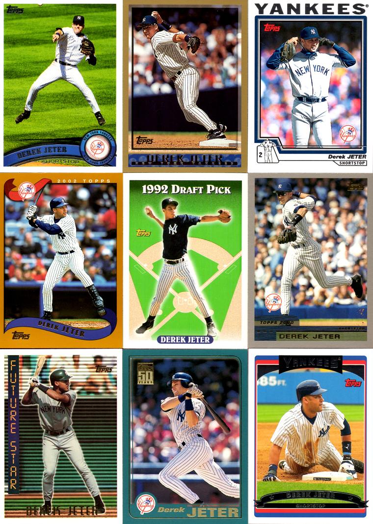 Derek Jeter Topps Baseball Card Set