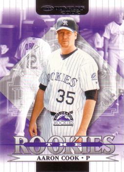 2002 Donruss the Rookies Aaron Cook Rookie Card