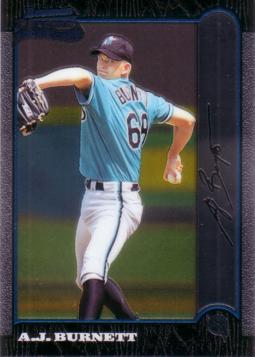 1999 Bowman Chrome A.J. Burnett Rookie Card