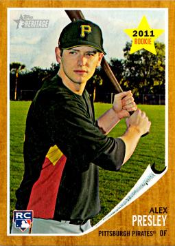 2011 Topps Heritage Alex Presley Rookie Card