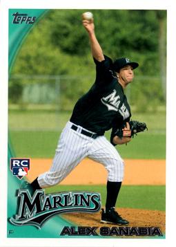 2010 Topps Update Alex Sanabia Rookie Card