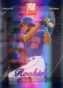 2002 Donruss Elite Alex Rios Rookie Card