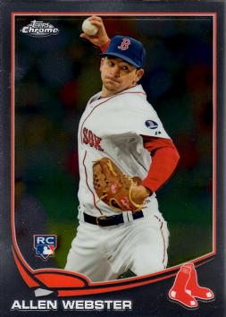 2013 Topps Chrome Baseball Allen Webster Rookie Card