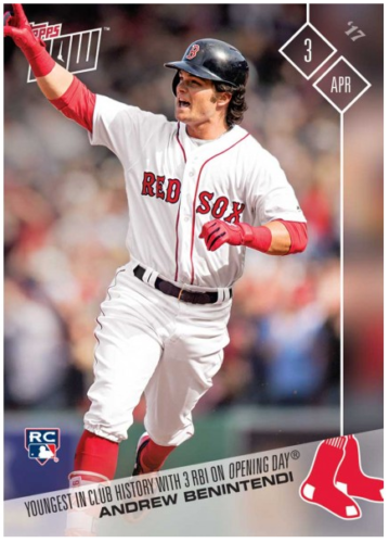 2017 Topps Now Baseball Andrew Benintendi Rookie Card