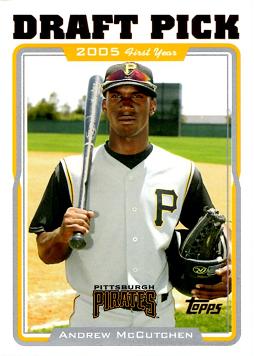 2005 Topps Update Baseball Andrew McCutchen Rookie Card