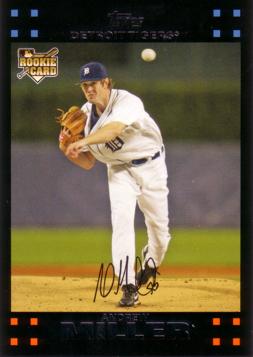 2007 Topps Andrew Miller Rookie Card