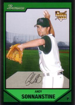 2007 Bowman Draft Picks Andy Sonnanstine Rookie Card