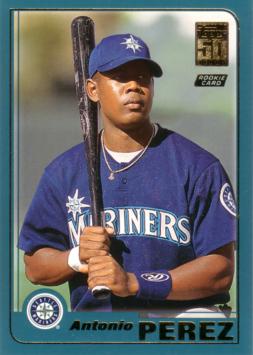 2001 Topps Traded Antonio Perez Rookie Card