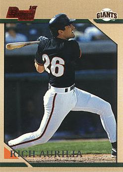 1996 Bowman Rich Aurilia Rookie Card