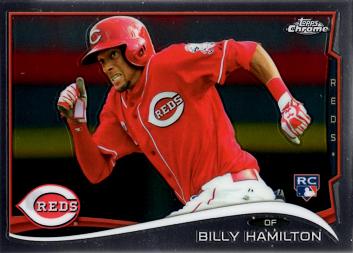 2014 Topps Chrome Baseball Billy Hamilton Rookie Card