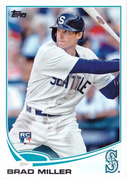 2013 Topps Update Baseball Brad Miller Rookie Card