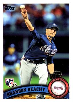 2011 Topps Brandon Beachy Rookie Card