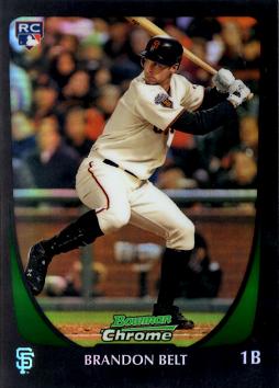 2011 Bowman Chrome Refractor Brandon Belt Rookie Card