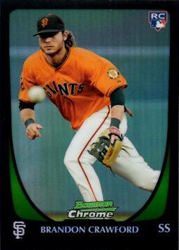 Brandon Crawford Bowman Chrome Refractor Rookei Card