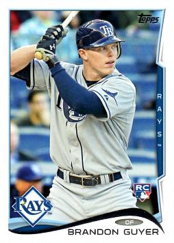 2014 Topps Update Baseball Brandon Guyer Rookie Card