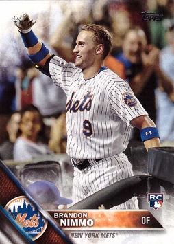 2016 Topps Update Baseball Brandon Nimmo Rookie Card