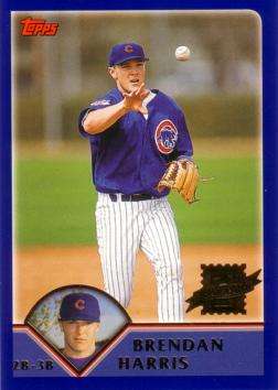 2003 Topps Brendan Harris Rookie Card