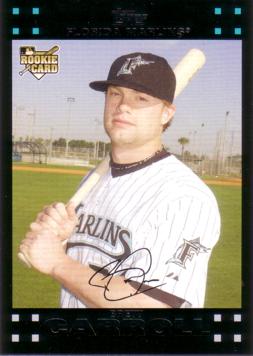 2007 Topps Update Brett Carroll Rookie Card