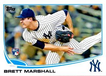 2013 Topps Update Brett Marshall Rookie Card