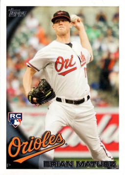 2010 Topps Update Brian Matusz Rookie Card