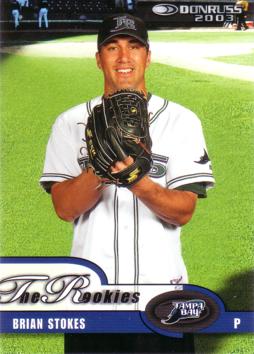2003 Donruss the Rookies Brian Stokes Rookie Card