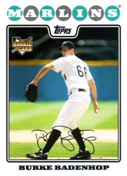 2008 Topps Update Burke Badenhop Rookie Card