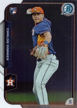 2015 Bowman Chrome Baseball Carlos Correa Rookie Card