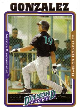 2005 Topps Update Carlos Gonzalez Rookie Card