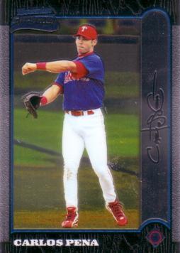 Carlos Pena Bowman Chrome Rookie Card