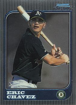 97 Bowman Chrome Eric Chavez rookie card