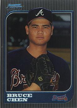 1997 Bowman Chrome Bruce Chen Rookie Card