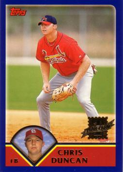 2003 Topps Chris Duncan Rookie Card