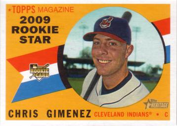 2009 Topps Heritage Chris Gimenez Rookie Card