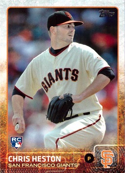 2015 Topps Baseball Chris Heston Rookie Card