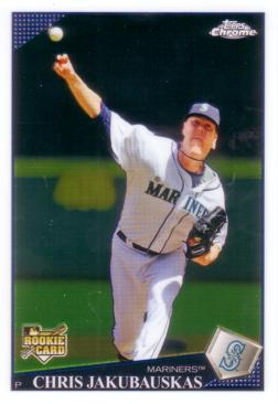 2009 Topps Chrome Chris Jakubauskas Rookie Card