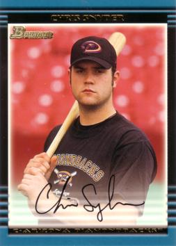 2002 Bowman Draft Picks Chris Snyder Rookie Card