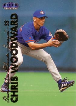 1999 Fleer Update Chris Woodward Rookie Card