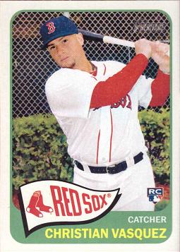 2014 Topps Heritage Baseball Christian Vazquez Rookie Card