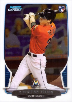 2013 Bowman Chrome Draft Baseball Christian Yelich Rookie Card