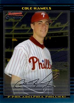 2002 Bowman Chrome Draft Picks Cole Hamels Rookie Card