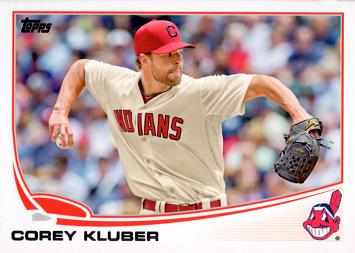2013 Topps Update Baseball Corey Kluber Rookie Card